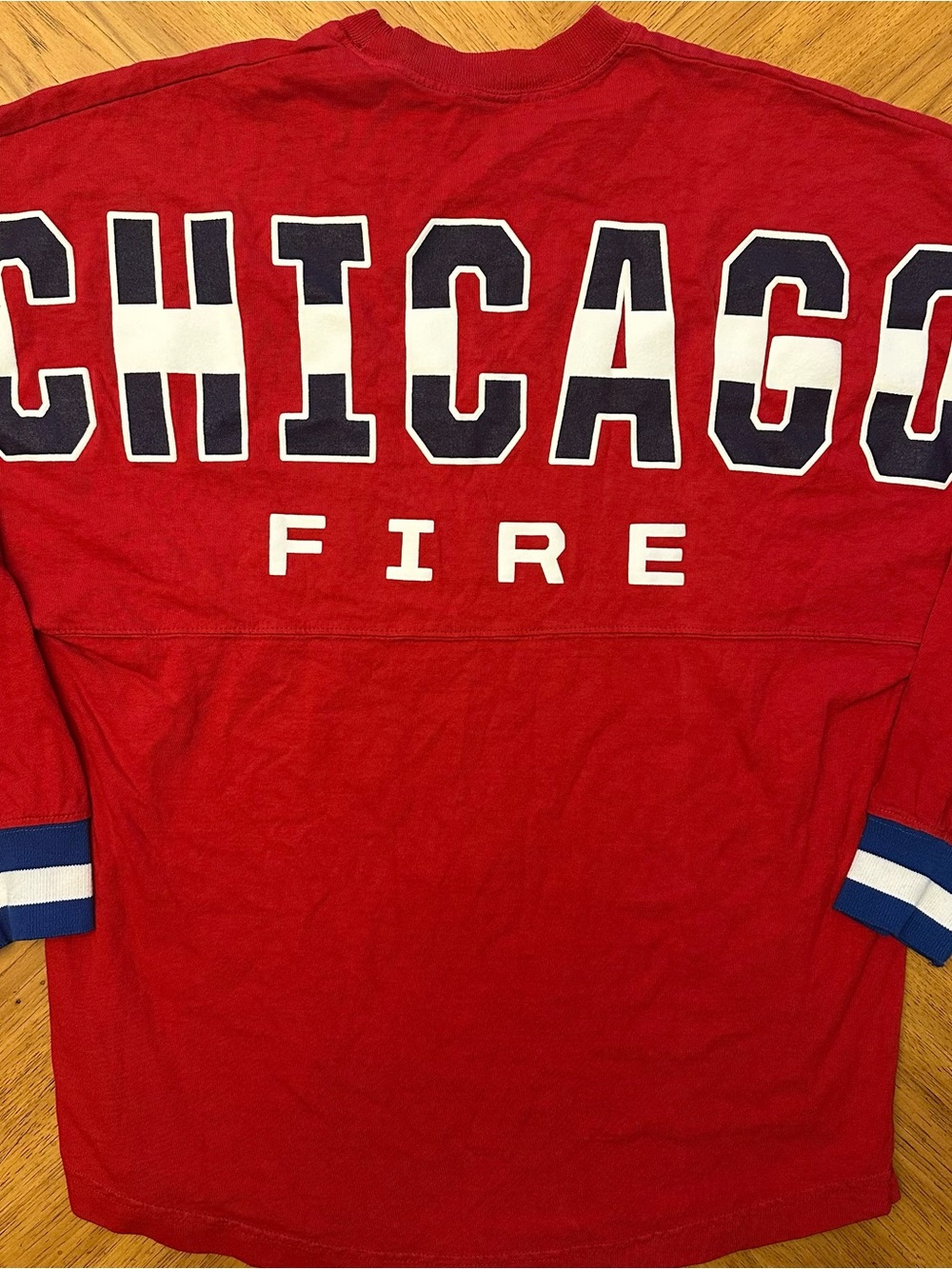 Chicago Fire Spirit Jersey Men XS (fits Up To Medium) Long Sleeve Red MLS Soccer
